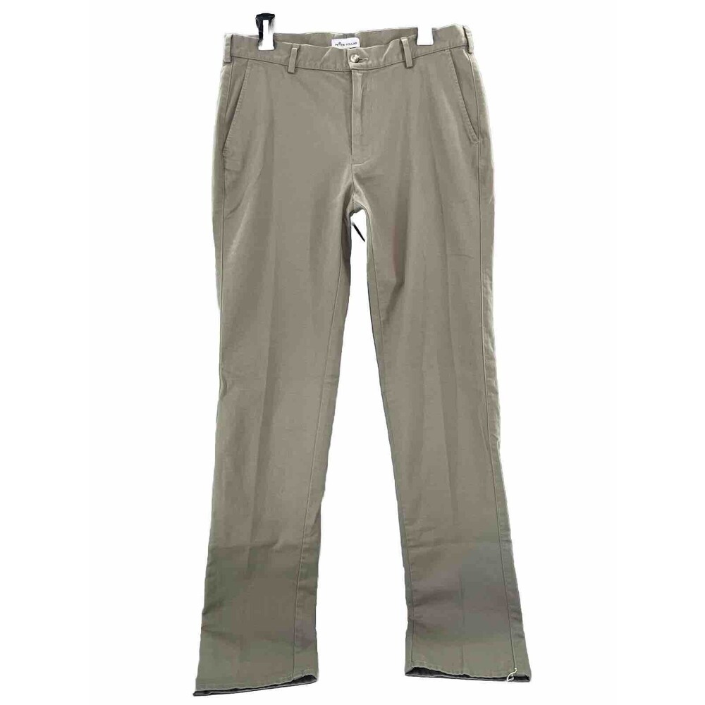 Peter Millar Crown Chino Quality Pants Sag Khaki Mens Size 33X36 NWT